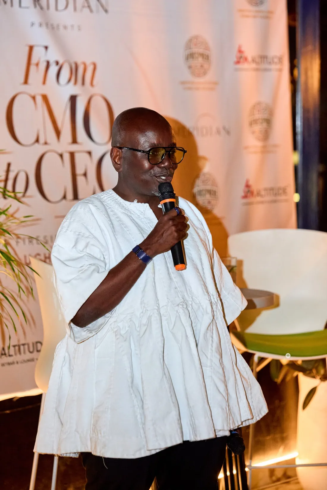A guest speaking at Meridian Presents